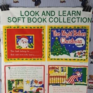 Christmas look & learn soft book collection Princess fabrics inc book pattern